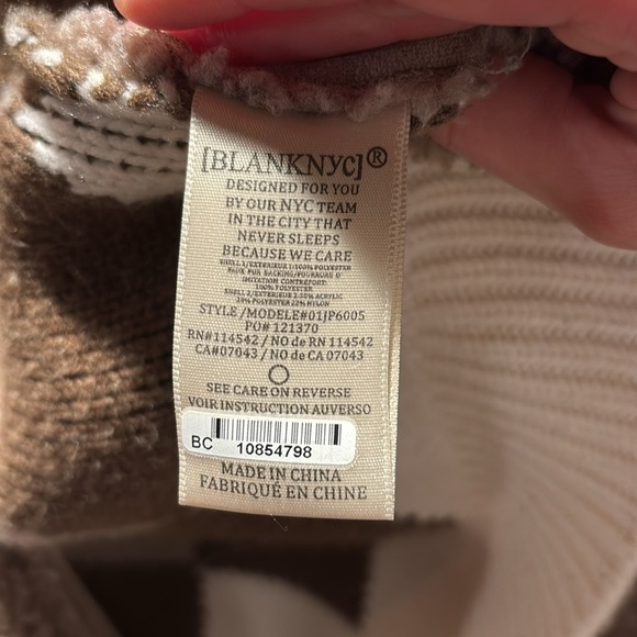 BLANK NYC Teddy neutral jacket - Picture 8 of 8